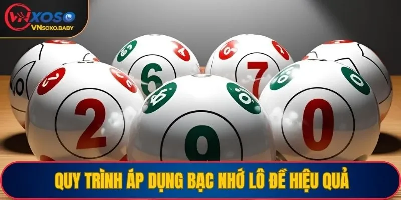 Quy trình áp dụng bạc nhớ lô đề hiệu quả
