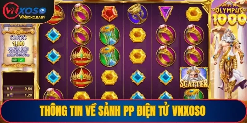 Thông tin về sảnh PP điện tử VNSOXO