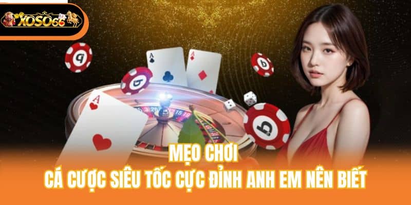 Mẹo chơi cá cược siêu tốc cực đỉnh anh em nên biết